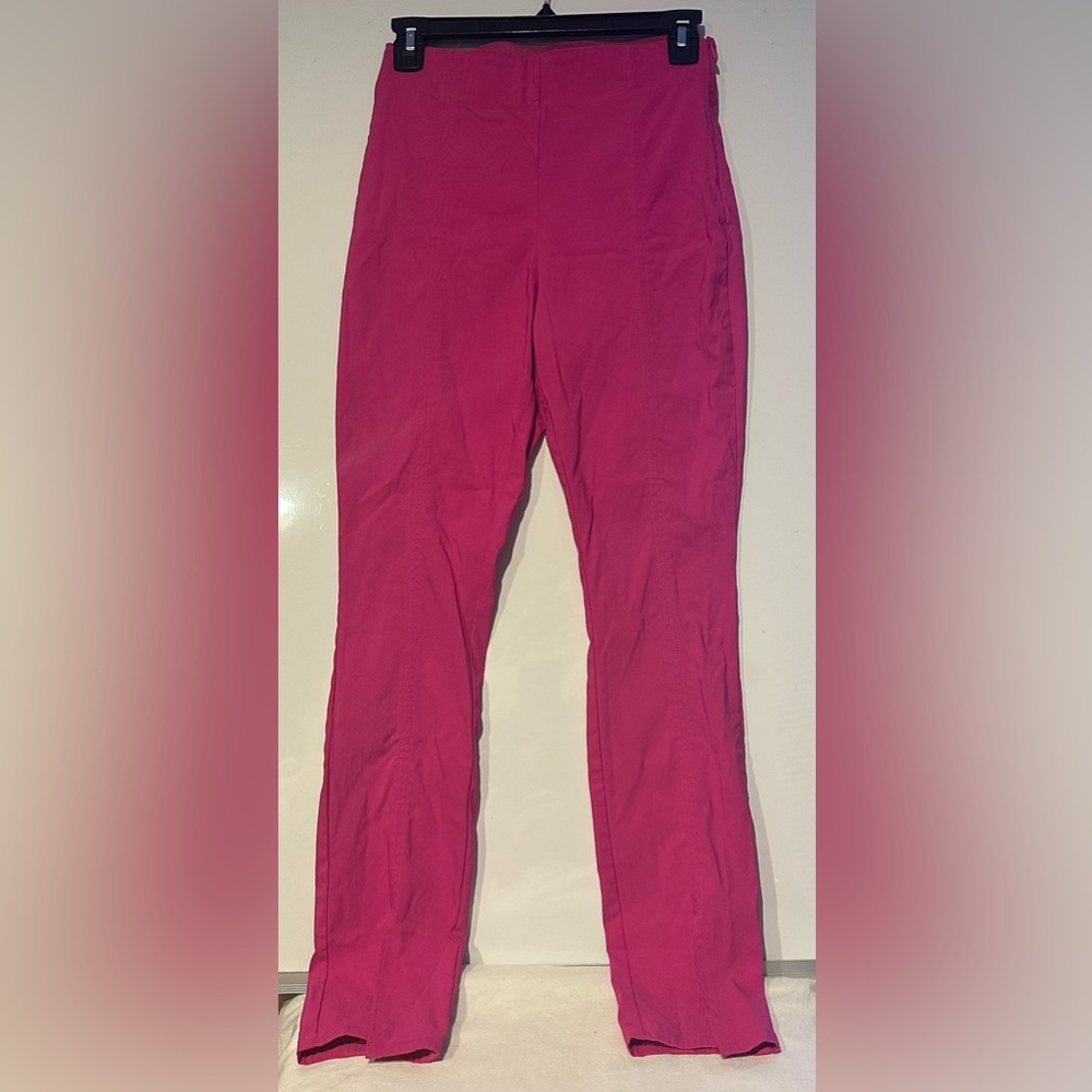 H&M Hot Pink Stretch Pants Women's size 6 Barbie Barbiecore Lovecore